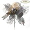 Set of 12: Traditional Silver Glitter Picks with Gift Box, Dove Bird, &#x26; Ornament Ball | Festive Holiday Decor | Trees, Wreaths, &#x26; Garlands | Christmas Picks | Home &#x26; Office Decor